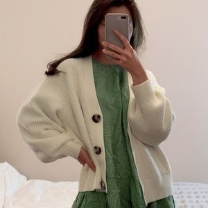 NWT Oversized Cropped Cardigan